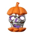 thumbnail image 1 of Orange Halloween Skull Candle Light Led Decoration Lamp For Festival Party Spooky Design Prop, 1 of 4