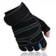 thumbnail image 1 of Guantes de fitness para hombres y mujeres, para deportes, equitación, medio dedo, muñequera fina, transpirables, equipo para mancuernas, entrenamiento, levantamiento de pesas, conducción, 1 of 6