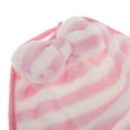 thumbnail image 3 of Toalla de mano de microfibra suave con lazo, paño facial, decorativo, para uso en viajes. Raya rosa, 3 of 8