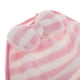 thumbnail image 3 of qimpservices Toalla de mano de forro polar coral para colgar en la pared Lindo lazo Baberos para niños Raya rosa, 3 of 8