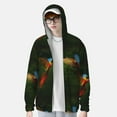 thumbnail image 4 of Goofa Hybrid Parrot in the Forest Printed Women's UPF 50+ Sun Protection Hoodie Jacket Lightweight Long Sleeve Sun Shirt for Women with Pocket Hiking Outdoor-Medium, 4 of 9