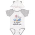thumbnail image 3 of Inktastic I Love My Mom and Dad Cute Elephants in Night Sky Boys or Girls Baby Bodysuit, 3 of 5