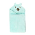thumbnail image 4 of Albornoz con capucha para bebés y pequeños Toalla de baño para niñas y pequeños Oso verde SM SunniMix Toalla de baño con capucha, 4 of 7