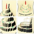 thumbnail image 4 of Happy Will Happy Birthday Card Handmade Birthday Pop Up Cake Card Greeting Cards for Son Mom Wife Daughter Sister Brother(Blue Cover Cake), 4 of 12