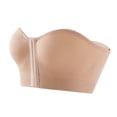thumbnail image 6 of Women Front Closure Strapless Shapewear Bra JIANLAI ,Removable Thin Strap Support Bralette, Seamless Knit Longline Bustier Bra, Anti-Slip Daily Underwire Support Bra, 6 of 9
