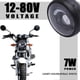thumbnail image 2 of Motorcycle Cafe 6.5 Inch Led Headlight Spiral White Side Mount Bracket, 2 of 5