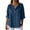 Navy, variant on Staron Women's Casual Tops Loose V-Neck 3/4 Sleeve Basic Tee Shirt Round Neck Blouse Comfy Relaxed Fashion Top, Sky Blue 5XL