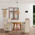 thumbnail image 1 of vidaXL 5 Piece Garden Dining Set Beige, 1 of 5