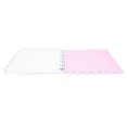 thumbnail image 4 of 10pcs Plush Foam Interlocking Floor Mat Soft Anti Slip Cuttable Color Block Thickened Foam Tiles Area Carpet Purple White, 4 of 4