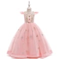 thumbnail image 1 of Vestido de princesa de manga corta para niña grande de Europa y Estados Unidos, vestido de novia de corte infantil, vestido de actuación de piano, 1 of 6
