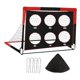 thumbnail image 5 of Portería de fútbol para niños en el jardín con bolsa de almacenamiento para parques y deportes. 6 agujeros rojo negro, 5 of 8
