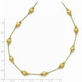 thumbnail image 3 of 14K Yellow Gold necklace Beaded Diamond-cut 17 in 6 mm, 3 of 3