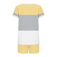 thumbnail image 5 of Karight Womens Two Piece Crew Neck Short Sets Cap Sleeve Drawstring Spring Summer Sweatsuit with Pocket Beach Vacation, 5 of 5