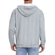 thumbnail image 3 of SUDADERAS CON CAPUCHA PULLOVER JACQUARD DE MANGA LARGA PARA HOMBRES CON BOLSILLOS Y CORDÓN 2XL GRIS, 3 of 6