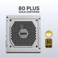 thumbnail image 4 of Fuente de Poder PC 850W Gamer MSI MAG A850GL PCIE5 WHITE 80 Plus Gold Modular, 4 of 7