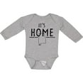 thumbnail image 3 of Inktastic It's Home- Alabama State Outline DIstressed Text Boys or Girls Long Sleeve Baby Bodysuit, 3 of 5