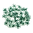 thumbnail image 2 of 40 Piezas Flores Hechas a Mano Macarena con Botón Pna para Bricolaje Damas Diadema Mujeres Accesorios Verde, 2 of 7