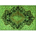 thumbnail image 1 of Ahgly Company Indoor Rectangle Medallion Green Traditional Area Rugs, 8' x 10', 1 of 1