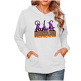 thumbnail image 1 of Sudadera con capucha con estampado de calabaza de Halloween para mujer Sudadera con capucha de manga larga con cordón Fridja  fksj3266, 1 of 4
