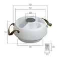 thumbnail image 4 of Floating Drink Holder with Ip66 Waterproof Bluetooth Speaker, Portable Bluetooth 5.0 Pool Speaker with RGB Light and Remote Controller,SUNJOY, 4 of 13