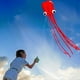 thumbnail image 5 of Octopus Kite for Kids & Adults, Easy to Fly Comet Large Kite, Long Tail Design for Outdoor Play, Red, 5 of 5