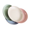 thumbnail image 4 of TUIBELYN Vintage Ceramic Dish Set 4pcs Round Plate 23cm Green Tray, 4 of 7