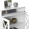 thumbnail image 6 of Twin Star Home Modern Farmhouse Corner Accent Cabinet, White, 6 of 8