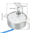 thumbnail image 3 of Uxcell Synchronous Motor 100-127VAC 5-6RMP 50-60Hz 4W Double Flat Shaft CW/CCW, 3 of 5