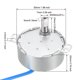 thumbnail image 3 of Motor Síncrono Uxcell 100-127VAC 4-5RMP 50-60Hz 4W Eje Plano Doble CW/CCW, 3 of 5