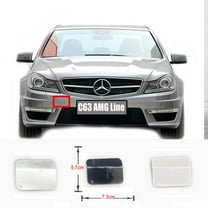 Trimla Front Tow Cover for Mercedes AMG C-Class W204 AMG Line Fit C63 C63AMG 2012 2013 2014 bumper Hook Eye Cap A2048850626