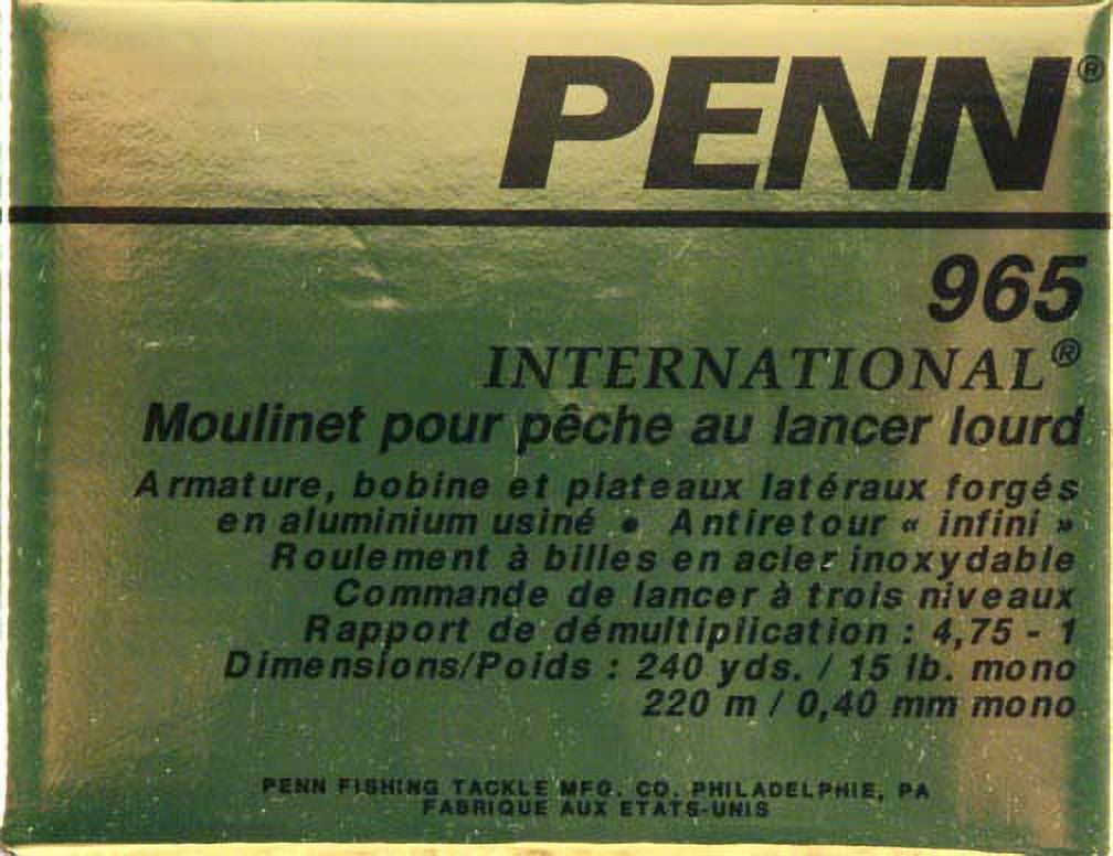 Peen Penn International Baitcast 