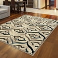 thumbnail image 1 of Radici Usa Iseo Area Rug 3796 Contemporary Bone Curls Waves 5' 3" x 7' 3" Rectangle, 1 of 2