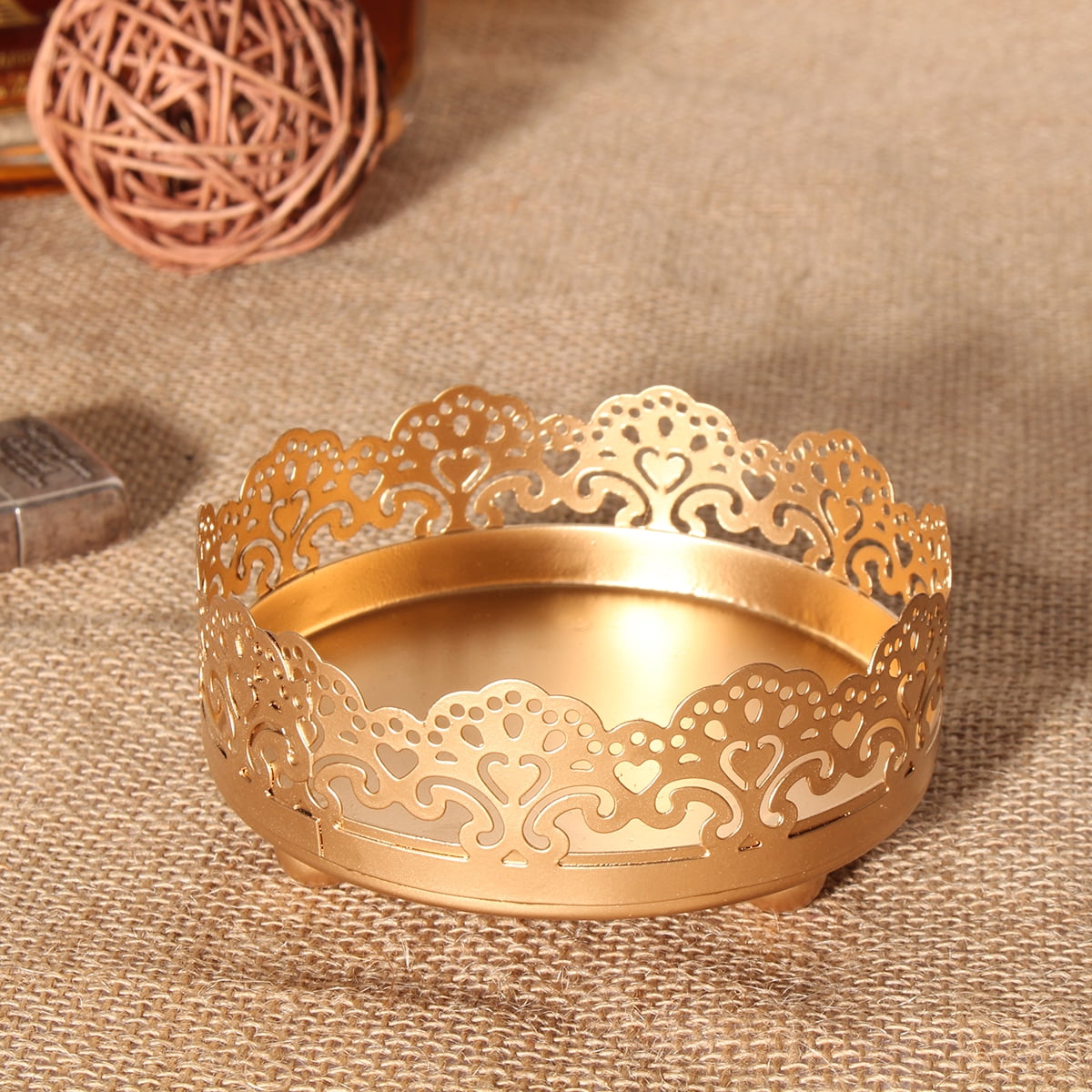 12 Pieces/Set Gold Cake Stands and Pastry Trays,Metal