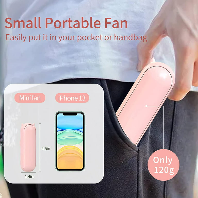 KKCXFJX Lightning Deals of Today,Handheld Fan 500mAh Portable Fan Mini Hand  Fan USB Rechargeable Small Personal Fan For Travel Commute Picnic 