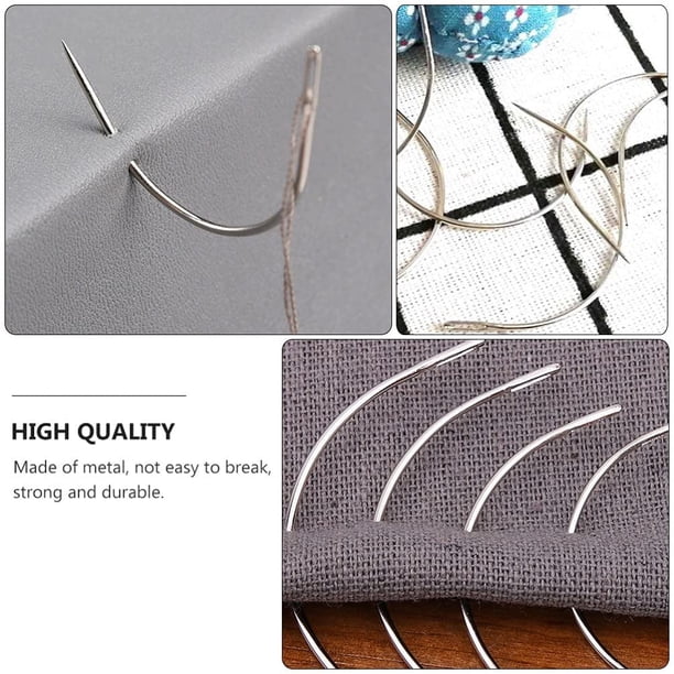 100 Pcs Aiguilles à Couture Pour Rembourrage Aiguilles Courbées Type C