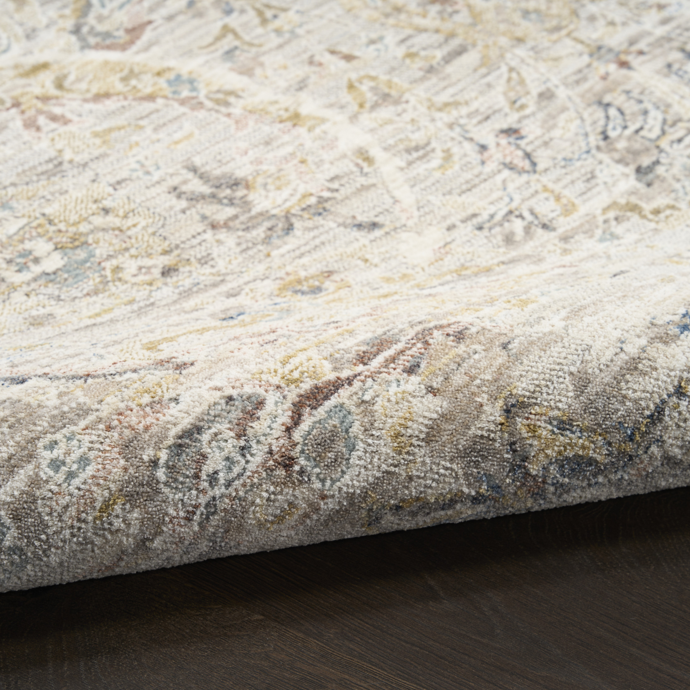 Nourison Heirloom Blend 9' x 11'10" Light Grey Vintage Indoor Rug