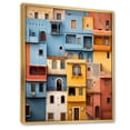 thumbnail image 2 of Designart "Colorful Casas This is Mexico s Vibrancy I" Cityscapes Floater Framed Canvas Print, 2 of 7