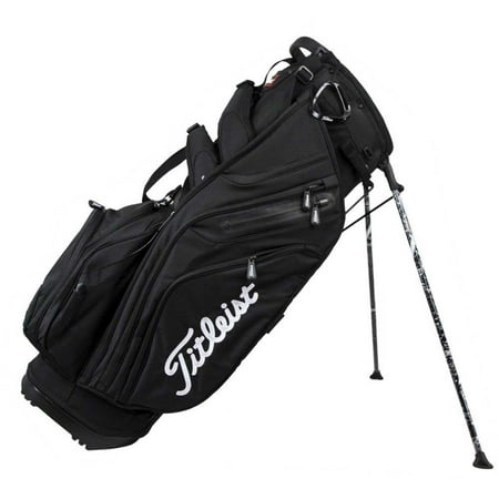Leist 14 Way Top Divider 11 Pocket Golf Club Stand Bag W Dual Leist 14 Way Top Divider 11 Pocket Golf Club Stand Bag W Dual Strap Black