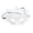 A008- White, variant on Masquerade Mask for Women 9 Inch Golden Masquerade Crown Mask Venetian Style Decorative Eye Mask for Halloween Masquerade Party Mardi Gras Prom Accessory, 1 Pack