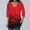 Red, variant on Aloohaidyvio Tops and Blouses ,Womens Lace 3/4 Sleeve V Neck T Shirt Ladies Floral Blouse Tunic Tops