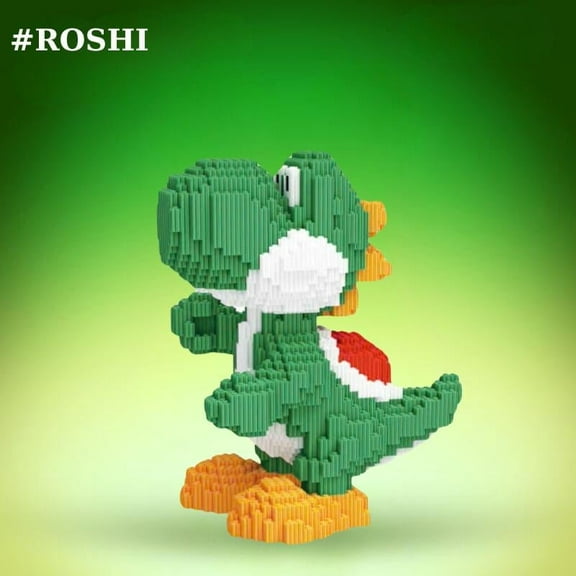 Yoshi Dinosaur – TOPBLOCK Fun Dinosaur Building Block Toy for All Ages, Boosts Creativity & Makes Beautiful Home Decor