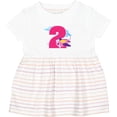 thumbnail image 3 of Inktastic 2nd Birthday Airplane Girls Pilot 2 Year Old Girls Baby Dress, 3 of 5