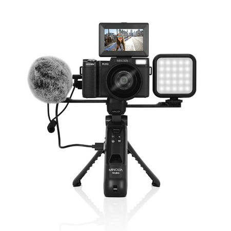 Minolta MND60V 64MP 4K60FPS Ultra HD Auto Focus Vlogging & Content Creator's Camera Kit