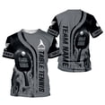 thumbnail image 5 of Personalized Name Team's Name Table Tennis Shirt 3D, Table Tennis Shirts, Funny Shirts for Team, Men Women unisex 3D shirt (Teal, L), 5 of 10
