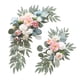 thumbnail image 4 of 2x Arco de boda con flores, letrero de bienvenida, decoración, arreglo floral, guirnalda de fondo, guirnalda de flores artificiales para aniversario Azul Rosa, 4 of 8