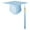 Sky Blue, variant on Farfi Adult Graduation Hat with Tassel Solid Color Non-Fading High School Bachelor Graduation Hat Cosplay Prop (Black)