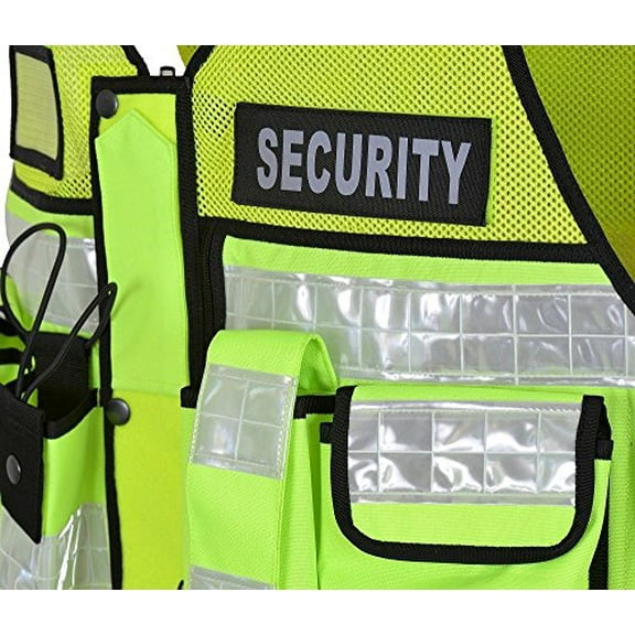RAC3 High Visibility Security Vest with Reflective Stripes - Ideal for Safety and Identification