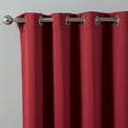 thumbnail image 3 of Quality Home Thermal Insulated Blackout Curtains - Stainless Steel Nickel Grommet Top - Cardinal Red - 52"W x 84"L - (Set of 2 Panels), 3 of 3