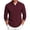 (Fashion 36)Wine, variant on Aimik Polo Shirts for Men Long Sleeve Ribbed Texture Button Placket Casual Solid Shirts Fall Winter Lightweight Cozy Collared Tops