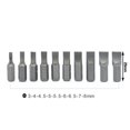 thumbnail image 5 of Lefu 10pcs Slotted SL3-SL8 1/4inch Hex Shank 25mm Long Screwdriver Bits Flat Bits Set, 5 of 5